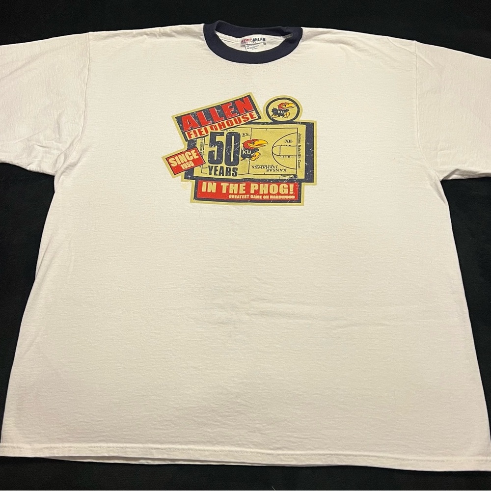 Rare! 2005 KU Allen Field house 50 year Anniversary 2XL Tee